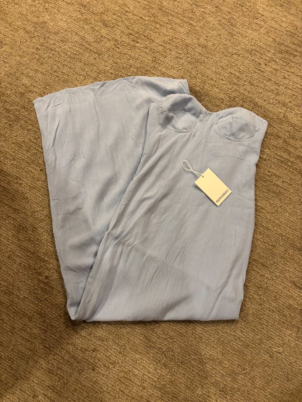 Esra Linen Strapless Maxi Dress - Picture 2 of 5
